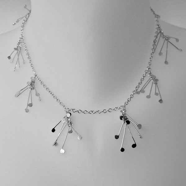 Signature charm Necklace, polished silver by Fiona DeMarco