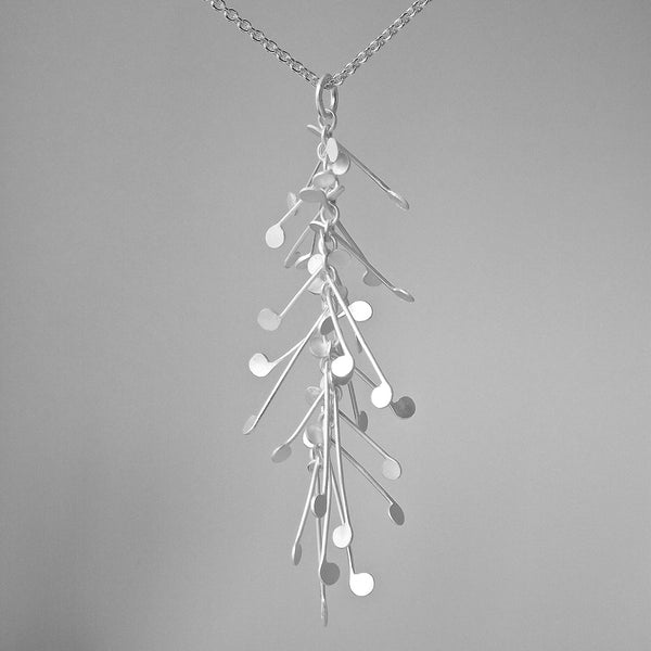 Signature Pendant, satin silver by Fiona DeMarco