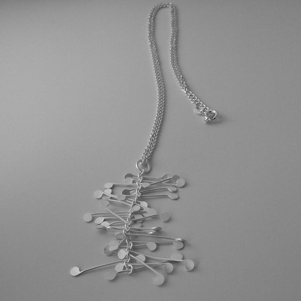 Signature Pendant, satin silver by Fiona DeMarco
