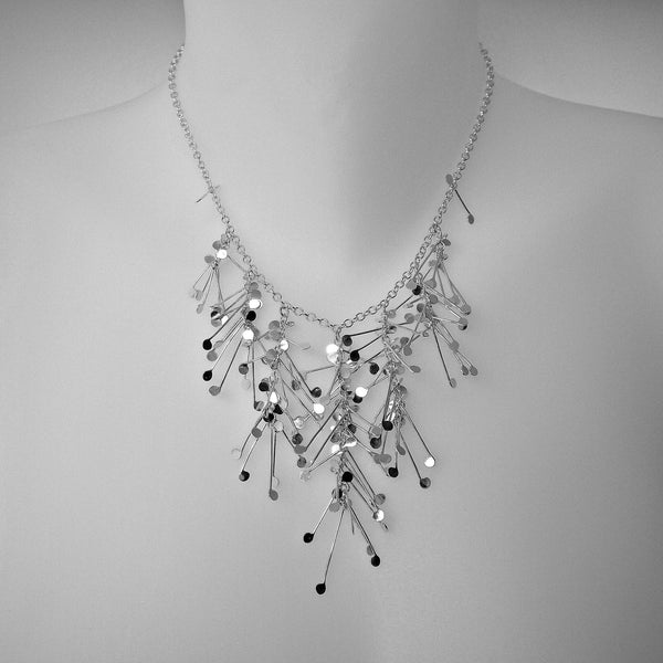 Signature semi graduated Necklace, polished silver by Fiona DeMarco
