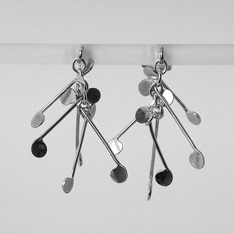 Signature stud Earrings, polished silver by Fiona DeMarco