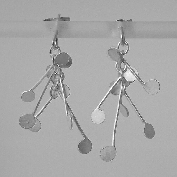 Signature stud Earrings, satin silver by Fiona DeMarco