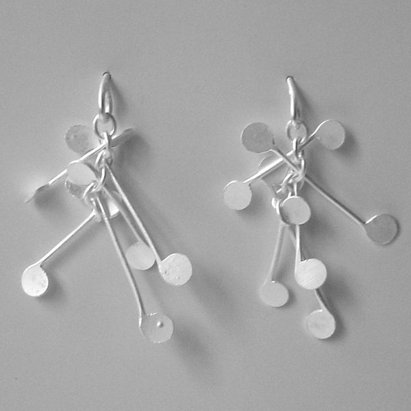 Signature stud Earrings, satin silver by Fiona DeMarco