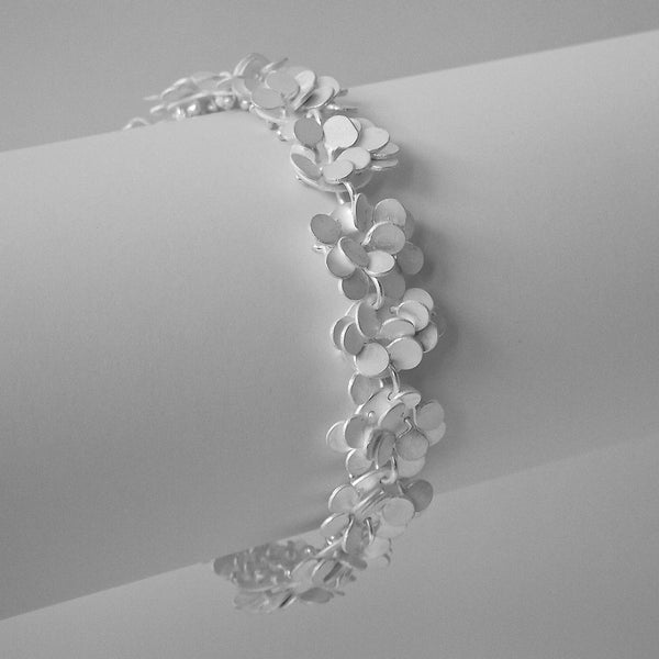 Symphony Bracelet, satin silver by Fiona DeMarco