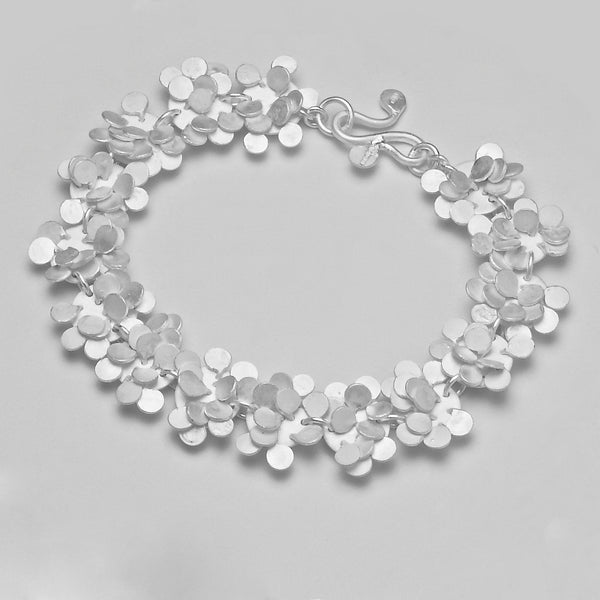 Symphony Bracelet, satin silver by Fiona DeMarco