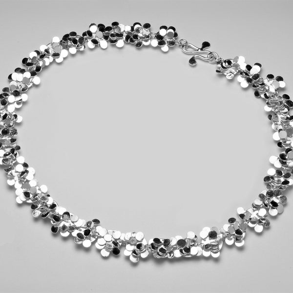 Symphony Necklace, polished silver by Fiona DeMarco